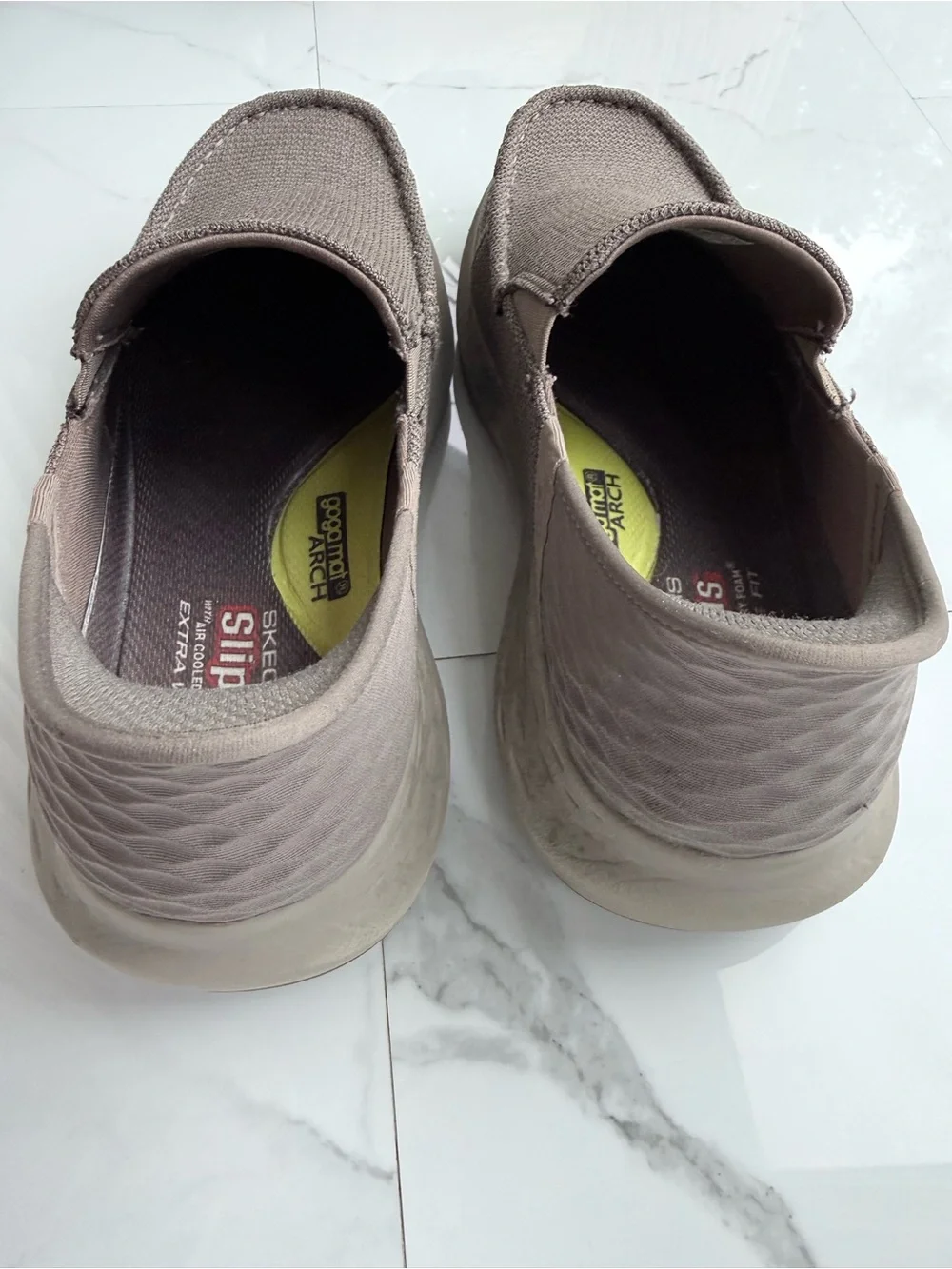 Skechers Parson Ralven Slip-Ins Sneakers Men 9.5 Taupe Hands Free Relaxed Fit